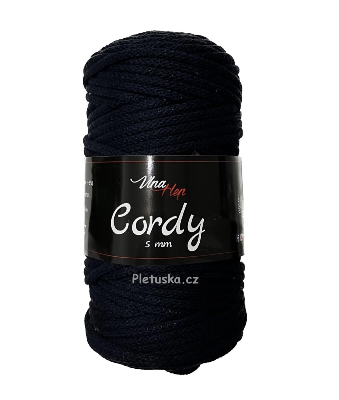 Cordy 5 mm inkoustová 8121