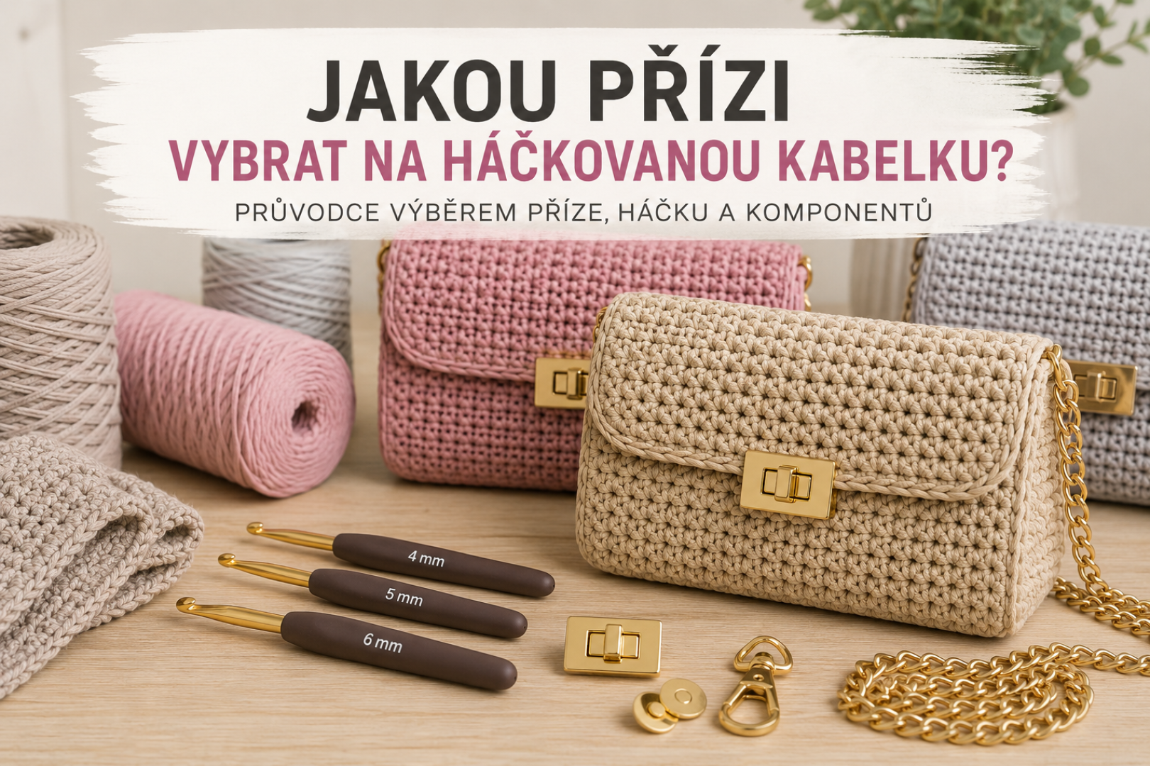 Jakou přízi vybrat na háčkovanou kabelku?