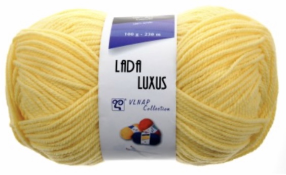 Příze Lada Luxus žlutá 54033