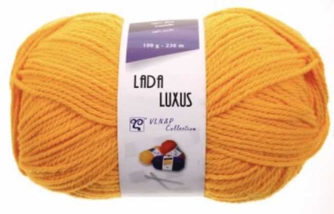 Příze Lada Luxus šafránová žlutá 54460