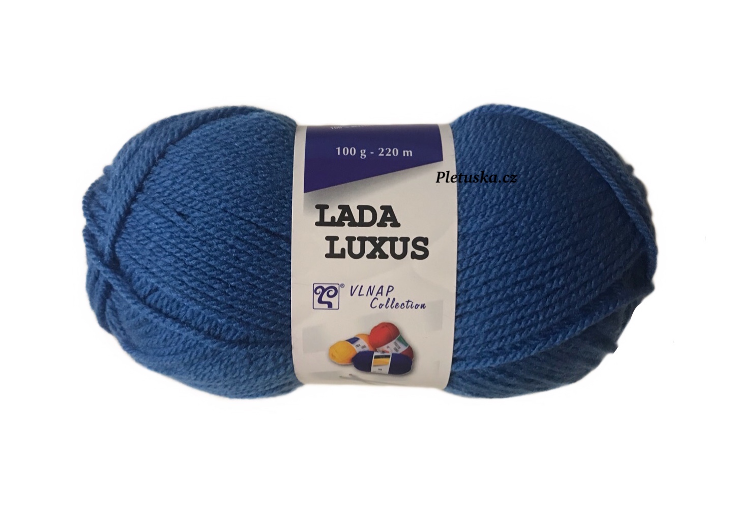 Příze Lada Luxus briliantová modrá 56801