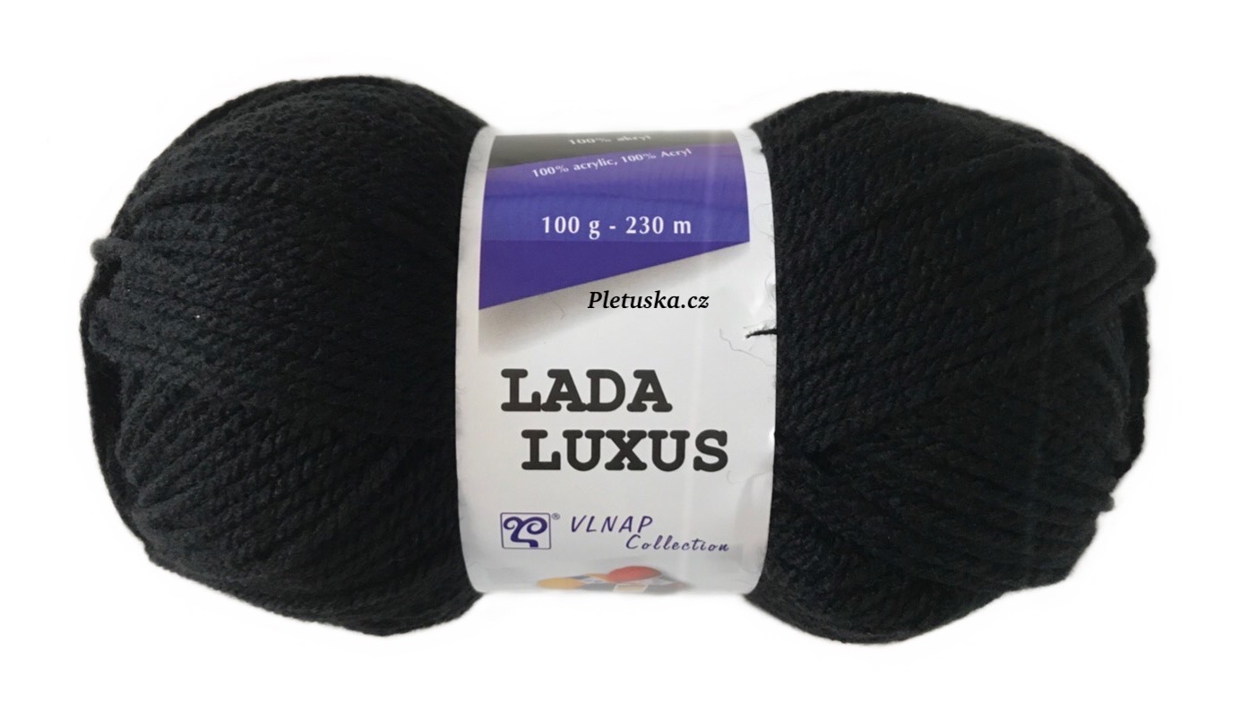 Příze Lada Luxus černá 59005