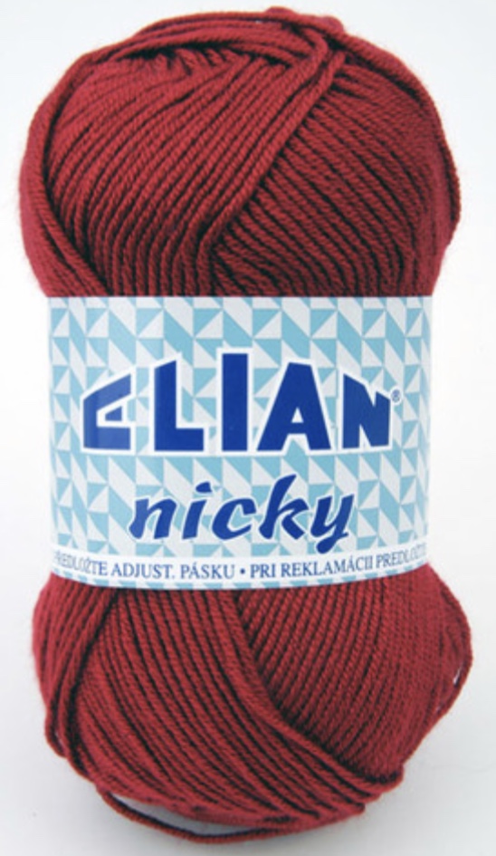 Příze Elian Nicky vínová 174
