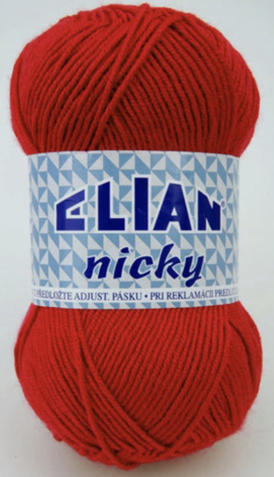Příze Elian Nicky červená 207