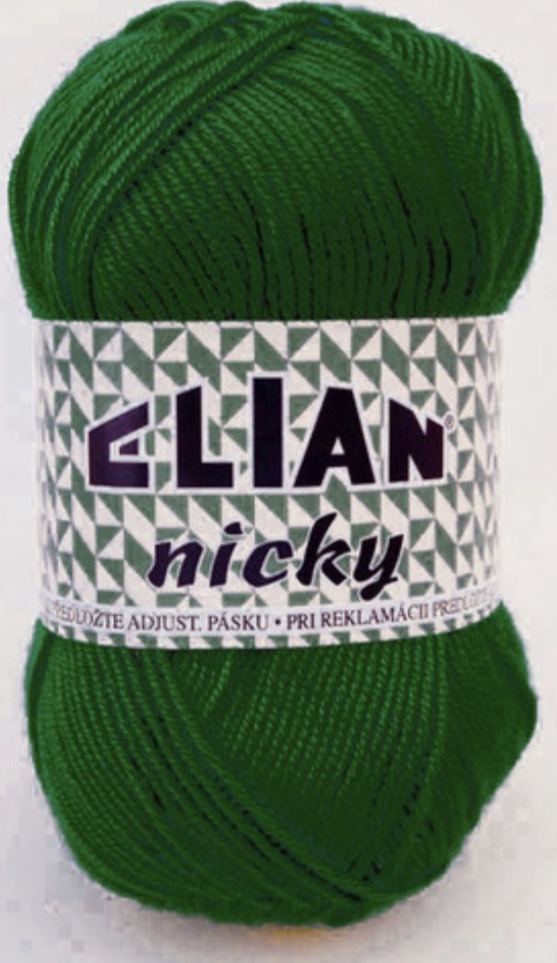 Příze Elian Nicky zelená 10026