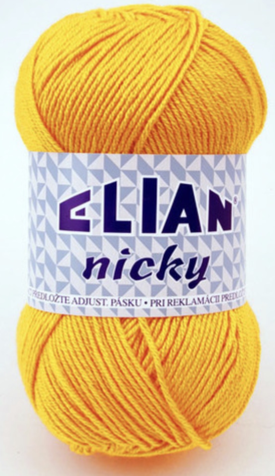 Příze Elian Nicky tmavě žlutá 10333