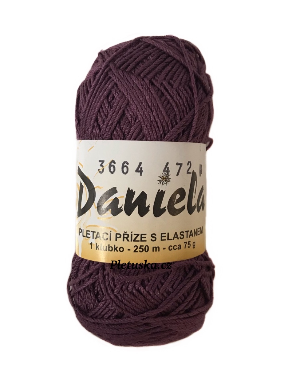 Příze Daniela tmavě fialová 3664