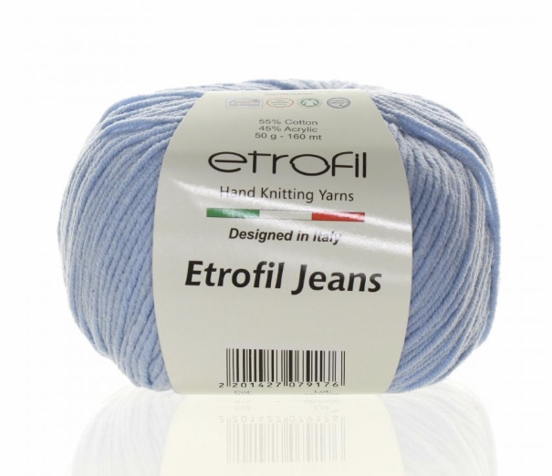 Příze Etrofil Jeans baby modrá 018