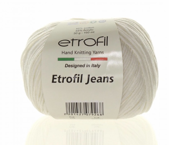 Příze Etrofil Jeans světle krémová 028