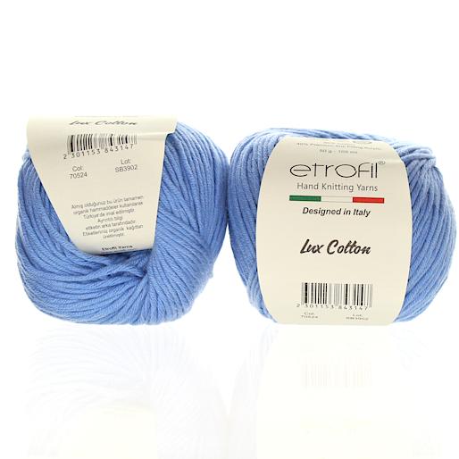Příze Lux Cotton modrá 70524