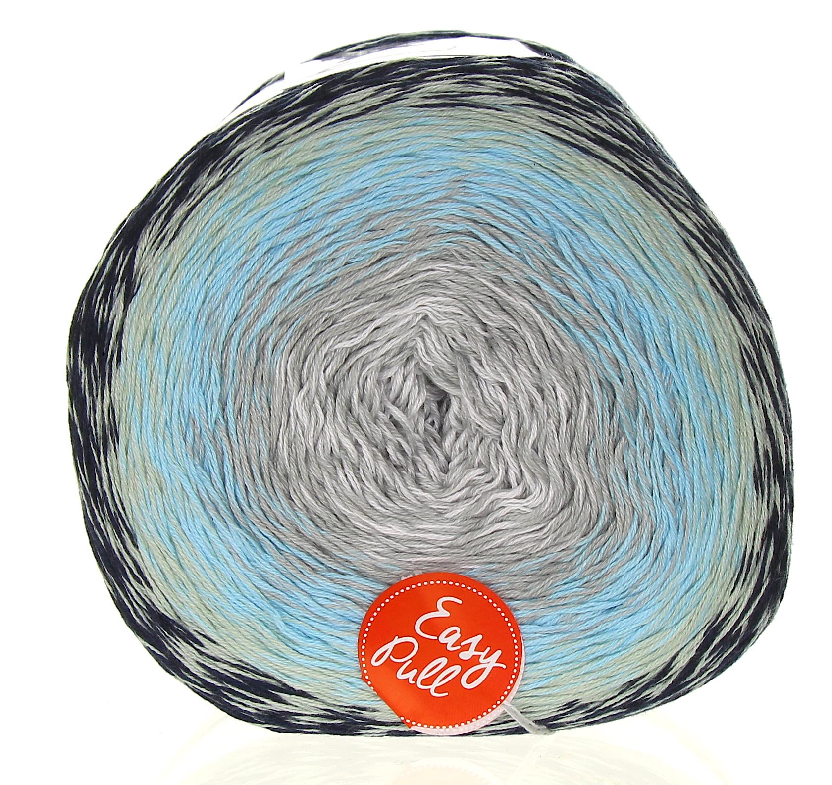 Příze Puzzle modrá, šedá, bílá PZ013