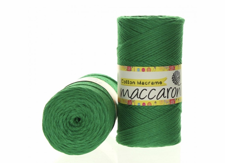 Cotton Macrame 2mm zelená 22-601