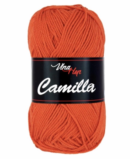 Příze Camilla, 8198, tmavě oranžová 