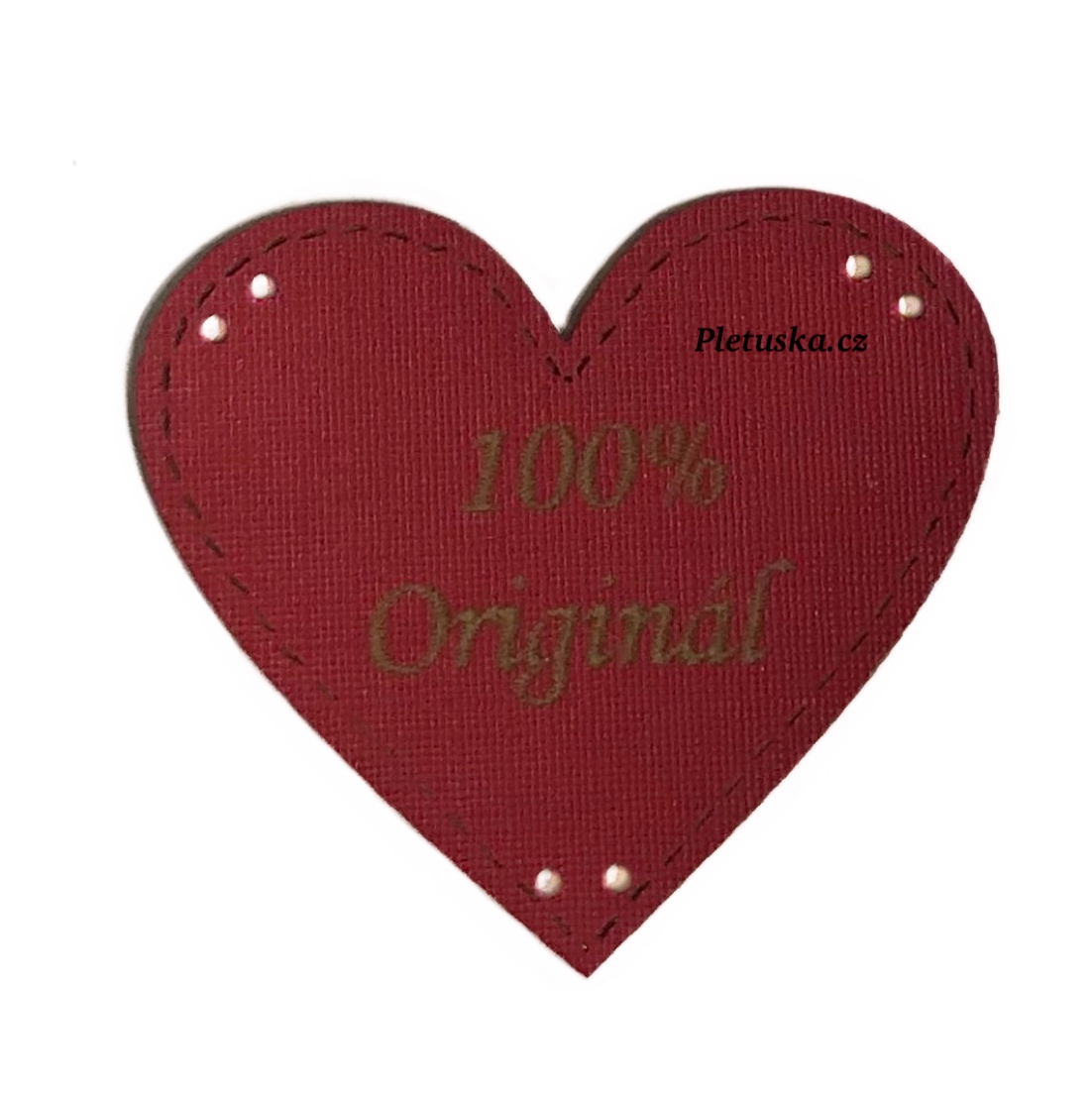 100 % originál - srdce červené