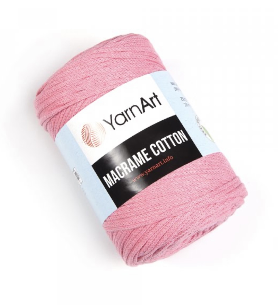 Cotton Macrame růžová 779
