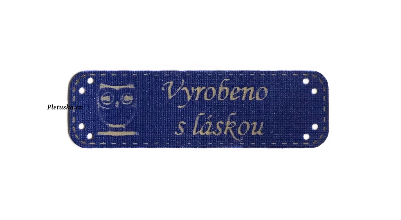 Vyrobeno s láskou - sova (modrá)