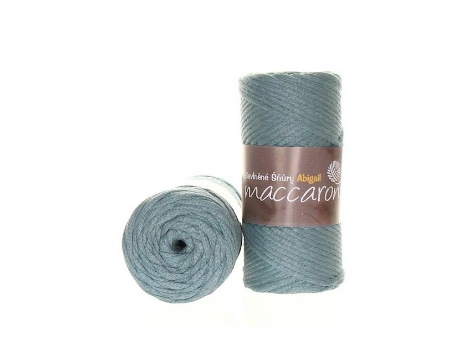 Bavlněné šňůry Abigail 3mm tmavší aqua 65-2011