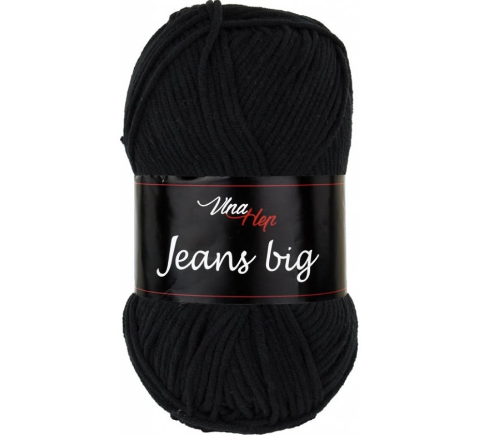 Příze Jeans Big černá 8001