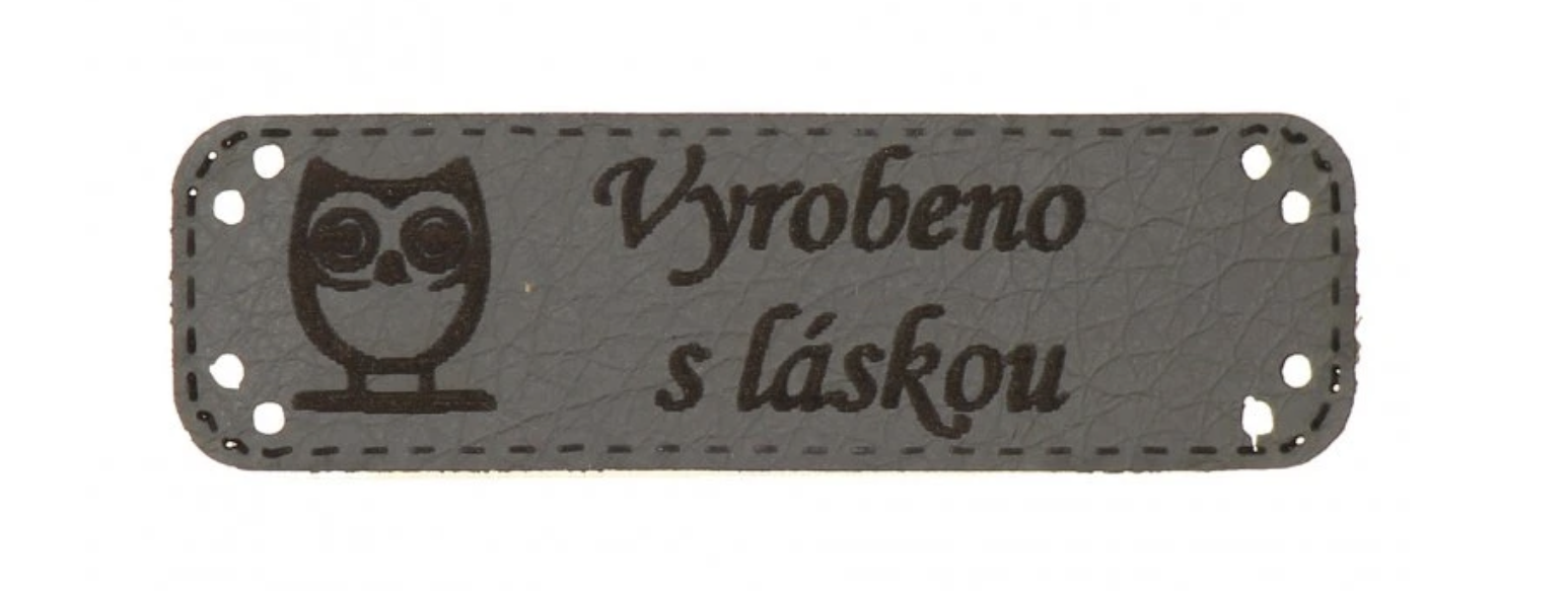 Vyrobeno s láskou - sova (tmavě šedá)