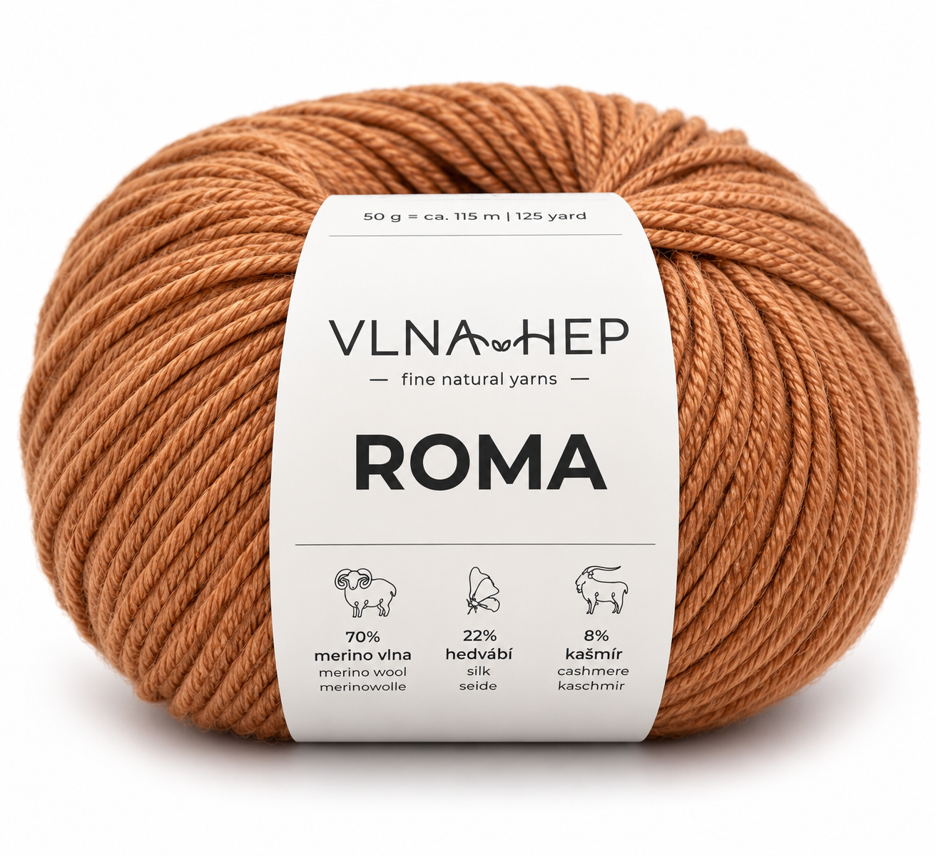 Příze ROMA karamelová 132920