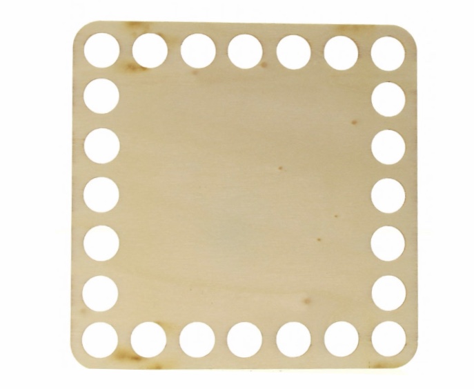 Dřevěné dno čtverec - 10 cm (topol)