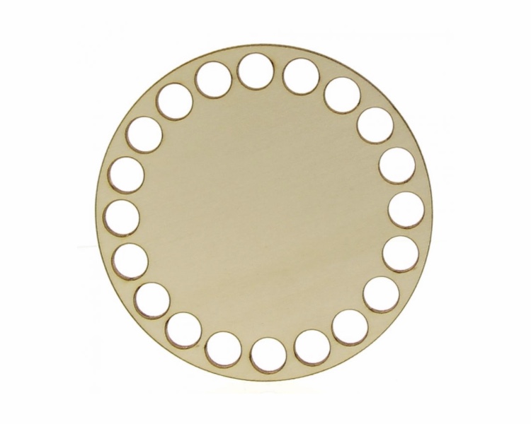 Dřevěné dno kruh - 10 cm (topol)