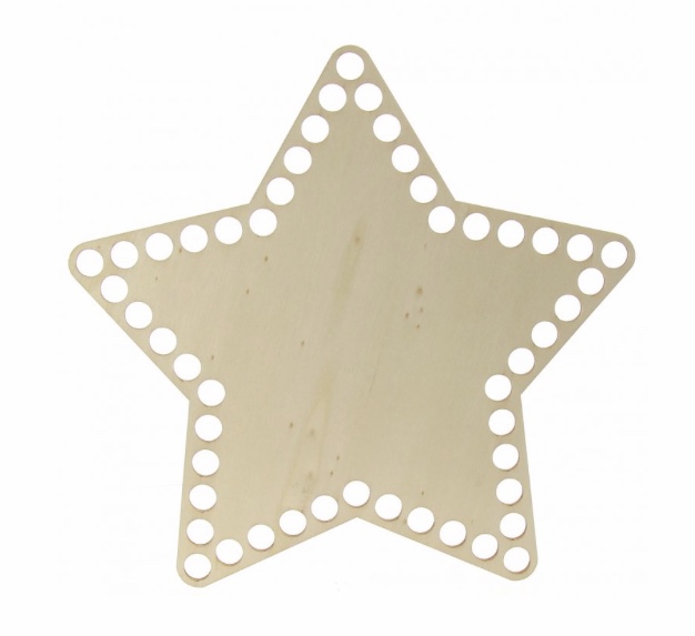 Dřevěné dno hvězda - 20 cm (topol)