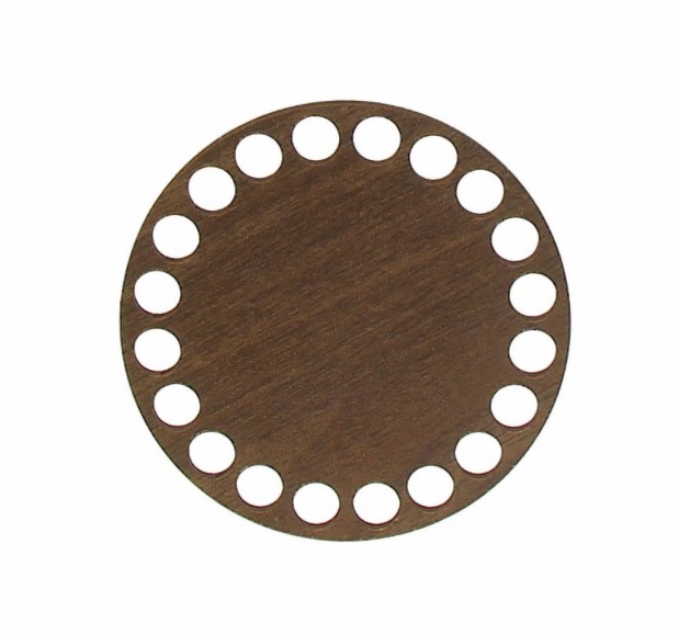 Dřevěné dno kruh - 10 cm (walnut)