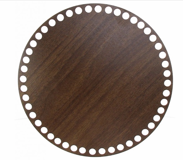 Dřevěné dno kruh - 20 cm (walnut)
