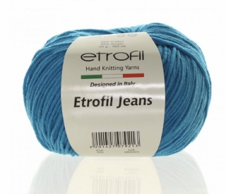 Příze Etrofil Jeans tmavě tyrkysová 022