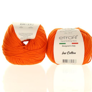 Příze Lux Cotton oranžová 70220