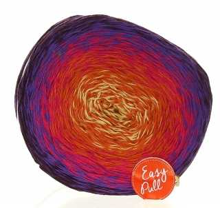 Příze Puzzle nachová, bordó, oranžová  PZ014