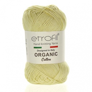 Příze Organic Cotton světle žlutá EB007