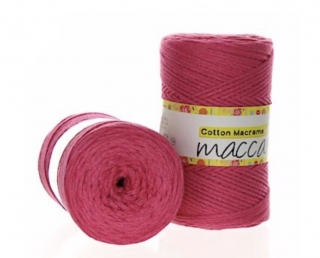 Cotton Macrame 2mm sytě růžová 06