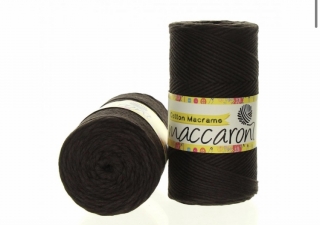 Cotton Macrame 2mm tmavě hnědá 38-2-304