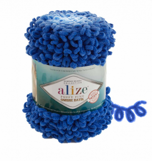 Puffy Fine Ombre Batik 7280 modrá