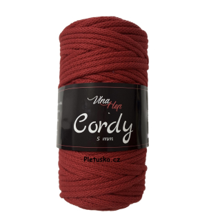 Cordy 5 mm červená 8009