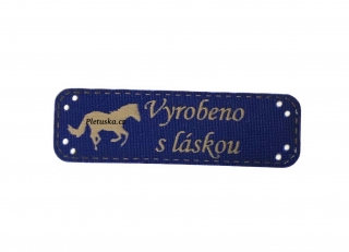 Vyrobeno s láskou - koník (modrá)