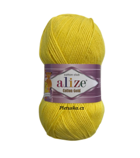 Příze Cotton Gold žlutá 110