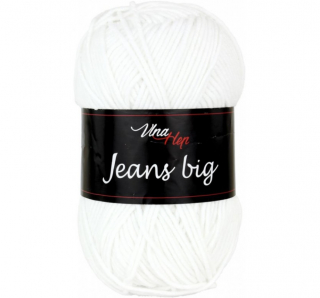 Příze Jeans Big bílá 8002