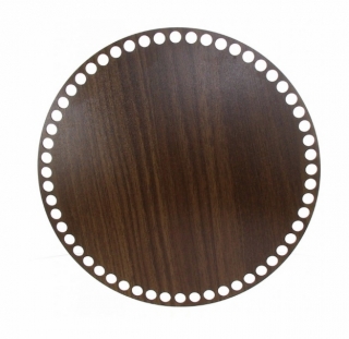 Dřevěné dno kruh - 25 cm (walnut)