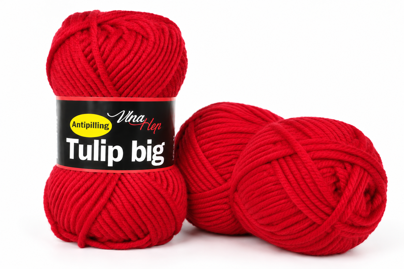 Příze Tulip Big červená 4019 Vlna-Hep