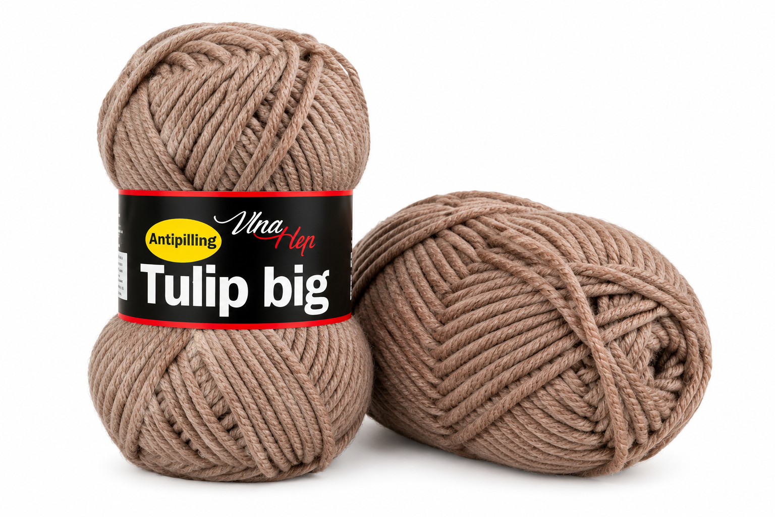 Příze Tulip Big hnědošedá 4403 Vlna-Hep