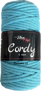 Cordy 5 mm tyrkysová 8127